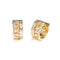Split Link Huggie Diamond Earrings - 1
